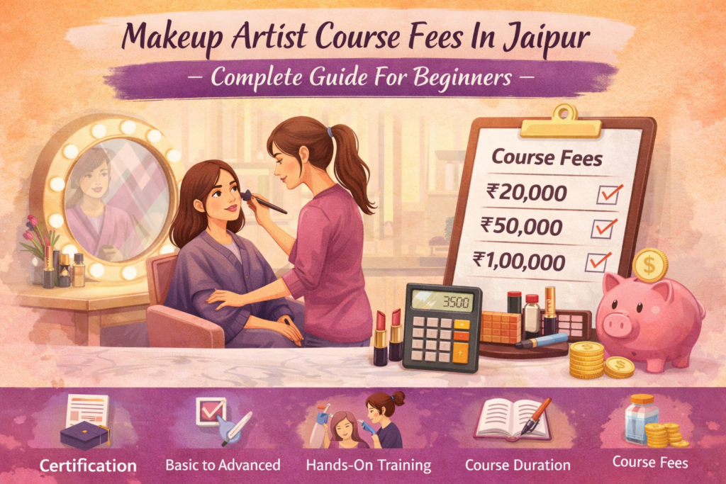 Makeup artist course fees in Jaipur – complete guide for beginners with certification, training and course duration details.